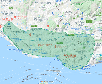2020年10月6日(火)より新しく垂水区、明石市へ拡大しました